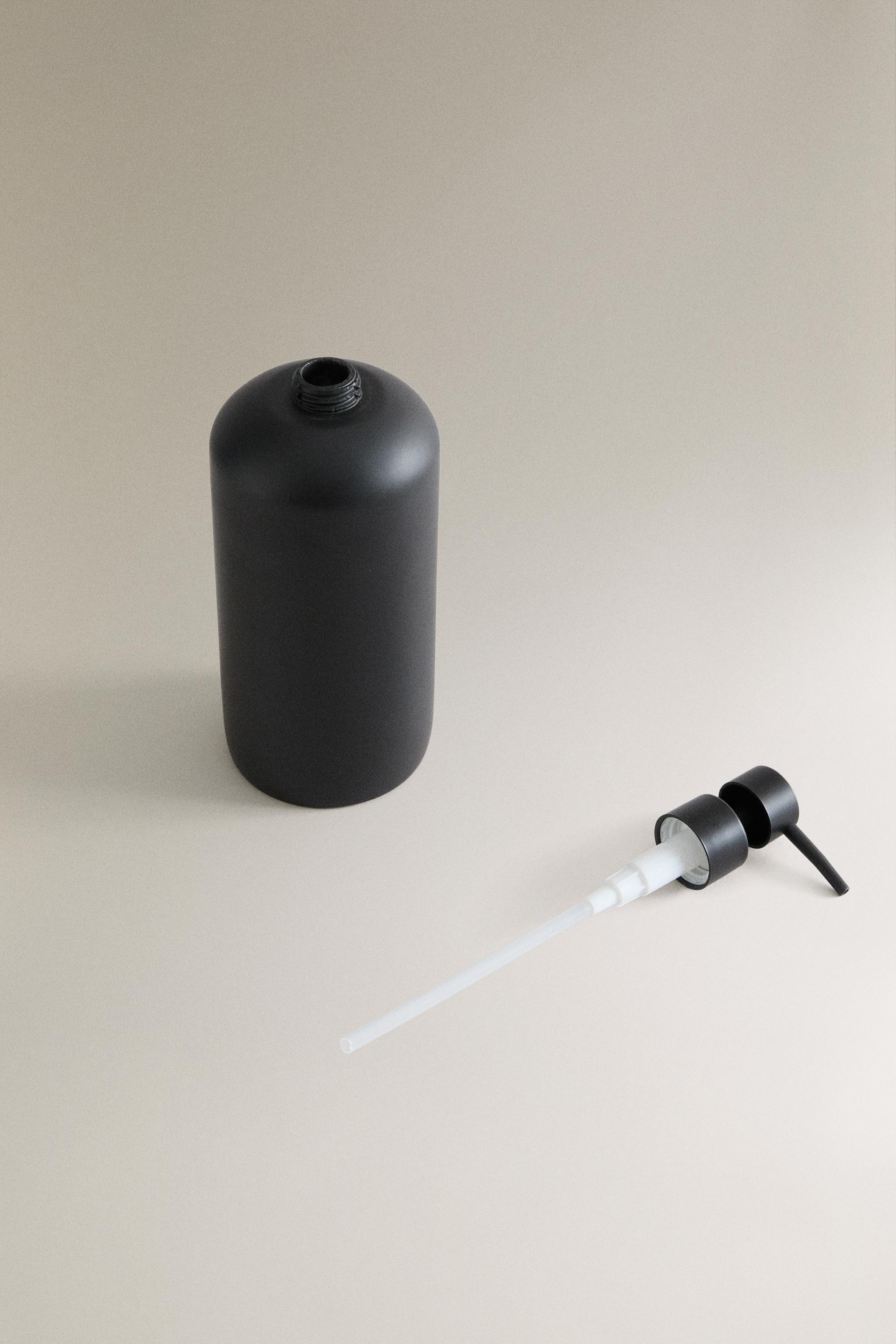 BLACK RESIN SOAP DISPENSER